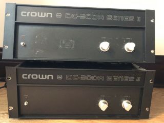 2x Crown Dc - 300a Series Ii Power Amps Ss Amplifier For Repair