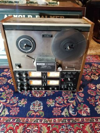 Teac A - 2340r 4 Channel Simul - Trak Stereo Reel - To - Reel Tape Recorder Powers On