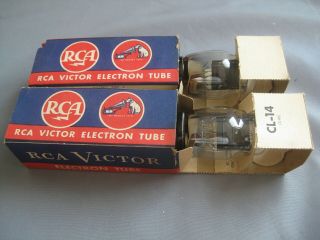 Pair Nos Rca 45 Triode Tubes Matched Codes Rca Victor Labeled Circa 1948