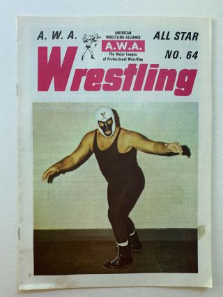 1972 Awa All Star Wrestling Program 64 Featuring Dr X,  Bruiser,  Crusher,  Vachon