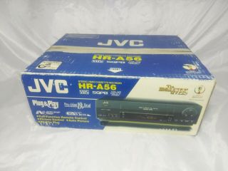 Jvc Hr - A56u Vcr Vhs 4 Head Hifi Stereo Video Cassette Recorder Player Remote