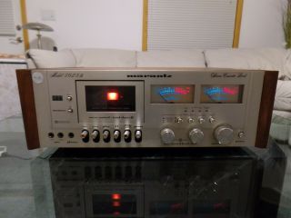 Marantz 5025b Cassette Deck / Walnut Cabinet / Serviced / Unit / See