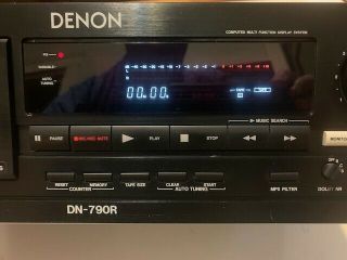 Denon Dn - 790r Professional Three Head Cassette Deck - Great