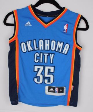 Adidas Basketball Jersey Youth Kids Oklahoma City Thunder Kevin Durant 35 Size S