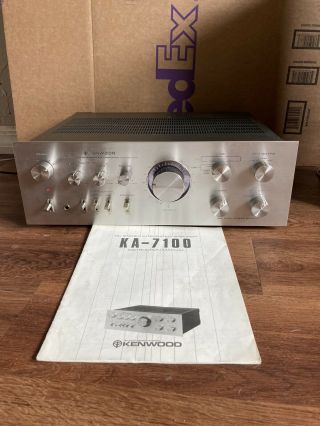Vintage Kenwood Ka - 7100 Dc Stereo Integrated Amplifier