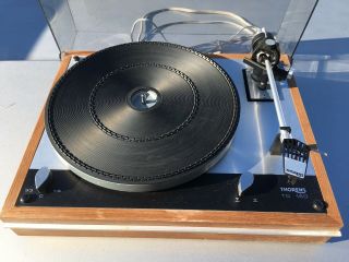Thorens Td 160 Jnb Audio Turntable With Dust Cover Made In Germany