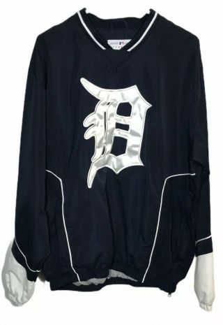 Detroit Tigers Merchandise Mlb Authentic Fleece Lined Pullover Men 
