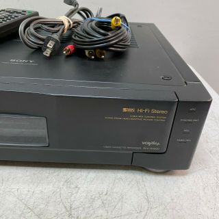 Sony SLV - R1000 S - VHS Player Recorder HiFi Stereo NTSC Editing w/ Remote 3