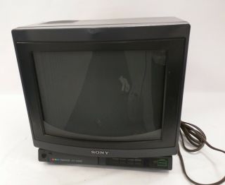 Vintage Sony Trinitron Color Tv Television Kv - 1326r Gaming November 1986