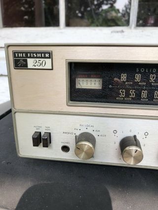The Fisher 250 - T AM - FM Stereo Receiver BUT - STATIC 2