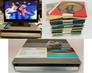 Rca Selectavision Video Disc Player Sjt 200 W/ 36 Ced Movies 1983