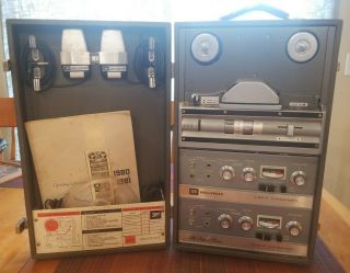 3m Wollensak Reel To Reel Tape Play / Record Stereo Tube Amps Stereophonic Tape