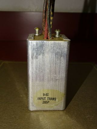 Western Electric 285p Input Transformer For Tube Amplifier,  Good