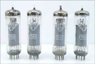 Two Matched Pairs Telefunken 7189 Western Germany,  Amplitrex Test High