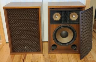 Vintage Sansui Sp - 2500 Speakers - 3 Way - 5 Drive (sp2500) - W/ Grills
