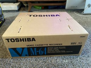Old Stock Toshiba M - 64 Hi - Fi 4 - Head Video Cassette Recorder Vhs Vcr
