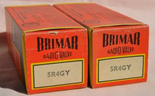 Brimar NOS 5R4GY CV717 rectifier tubes U52 274B 5U4 England - Hickok 539C test 2