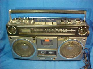 Classic 1980s Sanyo Model M9990 Stereo Boombox Am/fm,  Cassette Good