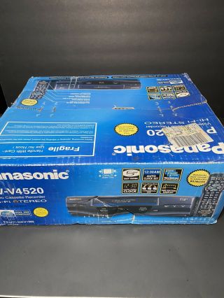Panasonic Pv - V4520 Vhs Vcr 4 Head Player Video Cassette Recorder Omnivision