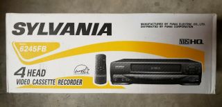 Sylvania 6245fb 4 - Head Vcr Video Cassette Recorder Vhs Player -