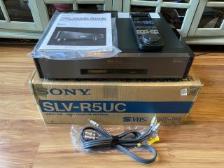 Sony Slv - R5uc Vhs Recorder Player /w Box Remote “excellent”