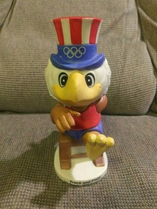 1984 Los Angeles Olympic Games Track And Field Sam The Eagle Figurine By Papel