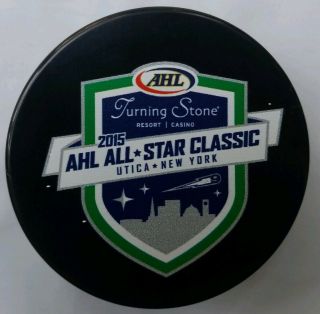 2015 Ahl All Star Classic Utica York Turning Stone Sher - Wood Inglasco Puck