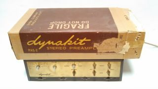 Dynakit Pas - 2 Stereo Preamplifier With Box Powers On Dynaco
