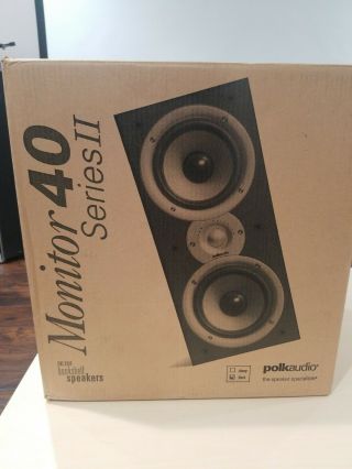 Polk Audio Monitor 40 Series Ii Bookshelf Speaker Black,  Pair
