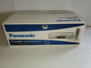 Panasonic Pv - V464s Stereo Hifi 4 Head Vcr Vhs Player Video Cassette Recorder