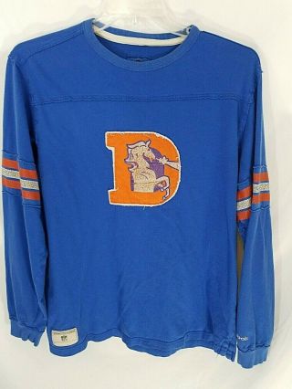 Reebok Denver Broncos Vintage Nfl Long - Sleeve T - Shirt L