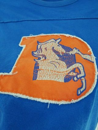 Reebok Denver Broncos Vintage NFL Long - Sleeve T - Shirt L 3