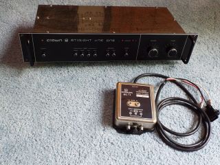 Crown Straight Line One Pre - Amp With Matching Crown Sl - 1 " C " Series Phono Module