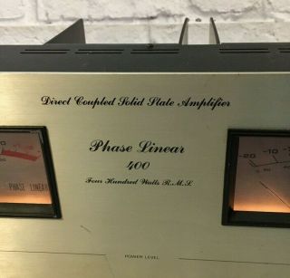 Phase Linear Model 400 Series 1 Audio Standard Power Amplifier
