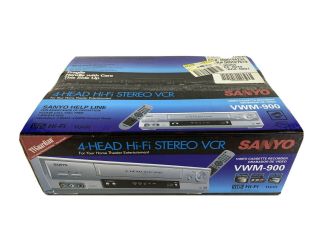 Sanyo Vwm - 900 Hi - Fi 4 - Head Vcr Vhs Player Recorder “new Sealed”