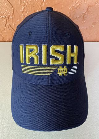 Under Armour Notre Dame Fighting Irish Fitted Hat Sz L/xl Raised Logo