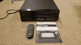 Pioneer Dvl - 909 Laserdisc Dvd Player With Remote