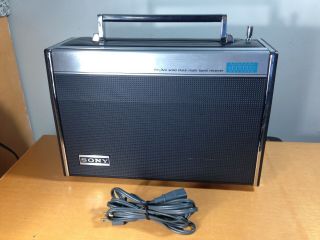 Sony 9band Radio Receiver Model No.  Crf - 5090, .