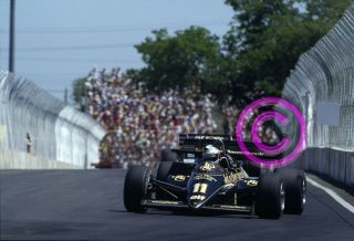 Racing 35mm Slide F1 Elio De Angelis - Lotus 95t 1984 Dallas Formula 1