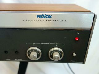 Revox A78 Mk2 Stereo Amplifier.  Recapped and fully 3