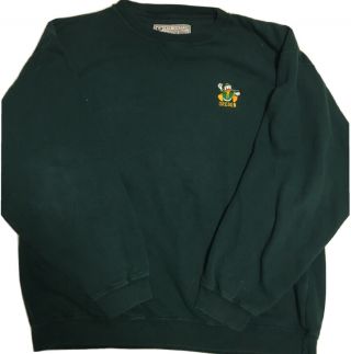 Old School University Of Oregon Ducks Green Sweatshirt Size L