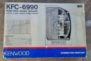Vintage Old Stock Kenwood Kfc - 6990 6 X 9 Car Speakers
