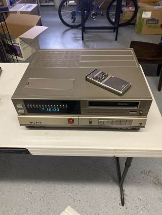 Vintage Sony Sl - 5100 Video Cassette Recorder Betamax