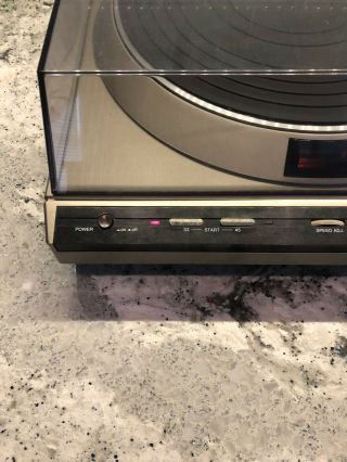Denon DP - 30L II Vintage Turntable with Dustcover Audio Technica AT70 Cartdridge 3
