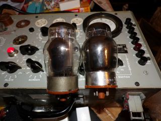 2 Very Strong Rare Tungsol Solid Black Plate 6550 Tubes U38