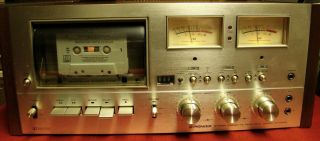 1 Pioneer Ct - F9191 Cassette Tape Deck Powers Up And Plays But See