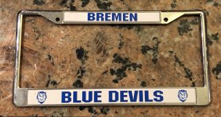 1980’s Bremen Blue Devils License Plate Topper