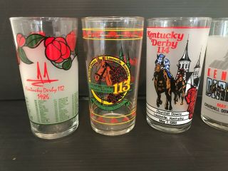 6 Kentucky Derby Official Julep Glasses including Hollywood Park Derby Day 2