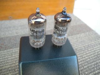 (2) A Matched Pair.  Webcor By Mullard 7025/12ax7 W/tested Strong