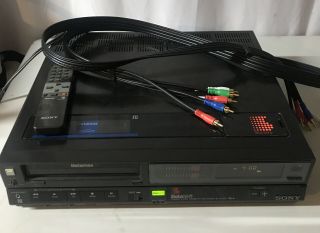 Sony Betamax Sl - Hf300 With Remote And Cables Box